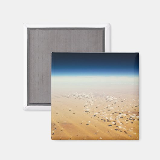 Luftbild einer Wüste Magnet (Vorderseite/Rückseite)