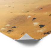 Luftbild einer Wüste Poster (Ecke)