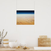 Luftbild einer Wüste Poster (Küche)