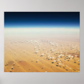 Luftbild einer Wüste Poster (Vorne)