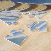 Luftbild eines Vintagen Kreuzfahrtschiffs im Ozean Puzzle (Seite)