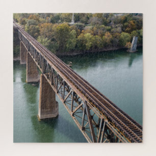 Luftbild Eisenbahnschiene am Potomac River Puzzle