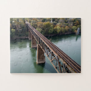 Luftbild Eisenbahnschiene am Potomac River Puzzle