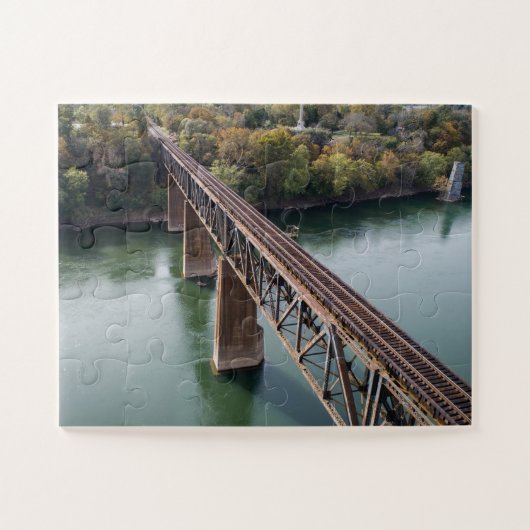 Luftbild Eisenbahnschiene am Potomac River Puzzle (Horizontal)