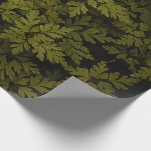 Luftbild grüne Pflanze Geschenkpapier (Ecke)