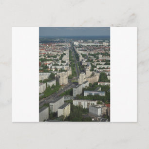 Luftbild Karl Marx Allee Berlin Deutschland Postkarte