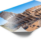 Luftbild Kolosseum oder Kolosseum Rom Italien Fotodruck (Ecke)