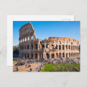 Luftbild Kolosseum oder Kolosseum Rom Italien Postkarte (Vorne/Hinten)