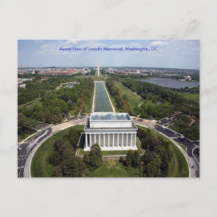 Luftbild Lincoln Memorial Washington DC Sympathie Postkarte