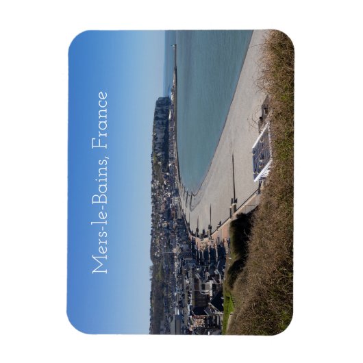 Luftbild, Mers-le-Bains, Frankreich Magnet (Vertikal)