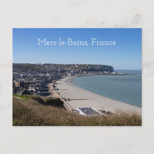 Luftbild, Mers-le-Bains, Frankreich Postkarte (Vorderseite)