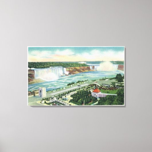 Luftbild Oakes Garden Theater und Wasserfälle Leinwanddruck (Vorderseite)