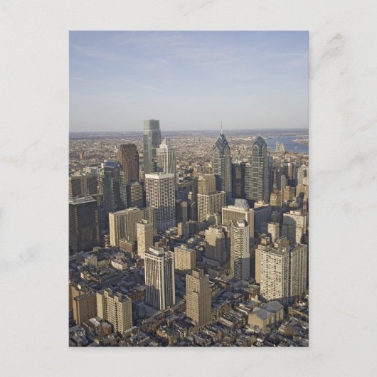 Luftbild Philadelphia, Pennsylvania Postkarte (Vorderseite)