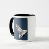 Luftbild Raumfähre Entdeckung 2 Tasse (Vorderseite Links)