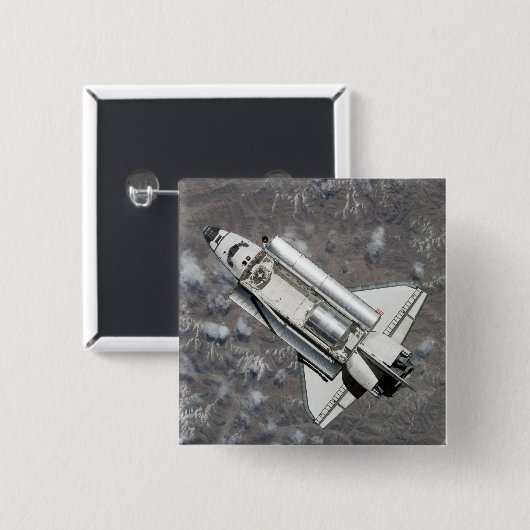 Luftbild Raumfährentdeckung Button (Vorne & Hinten)