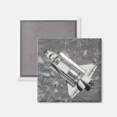 Luftbild Raumfährentdeckung Magnet (Vorderseite/Rückseite)