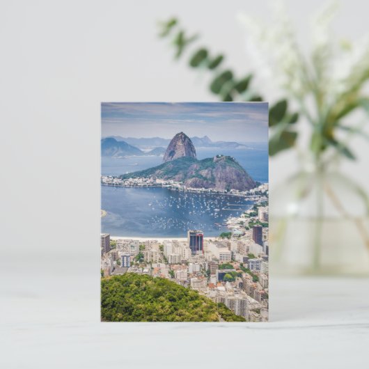 Luftbild Rio de Janeiro Postkarte (Stehend Vorderseite)