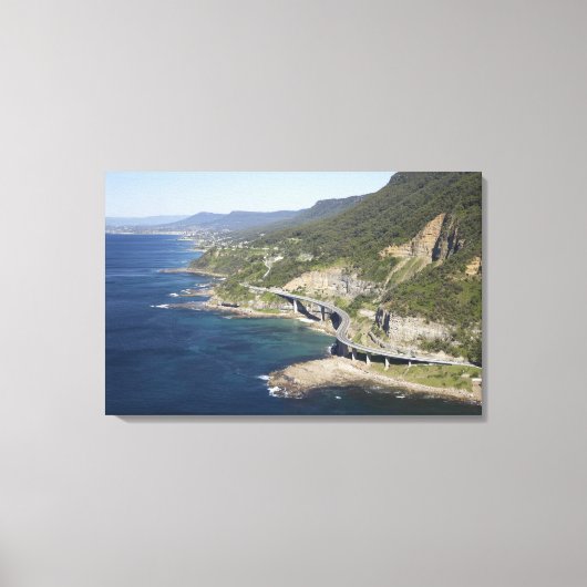 Luftbild Sea Cliff Bridge nähe Wollongong, 2 Leinwanddruck (Vorderseite)