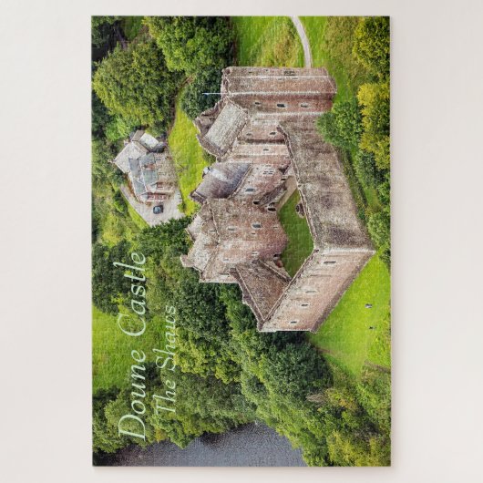 Luftbild Shaw Scottish Clans Doune Castle Puzzle (Vertikal)