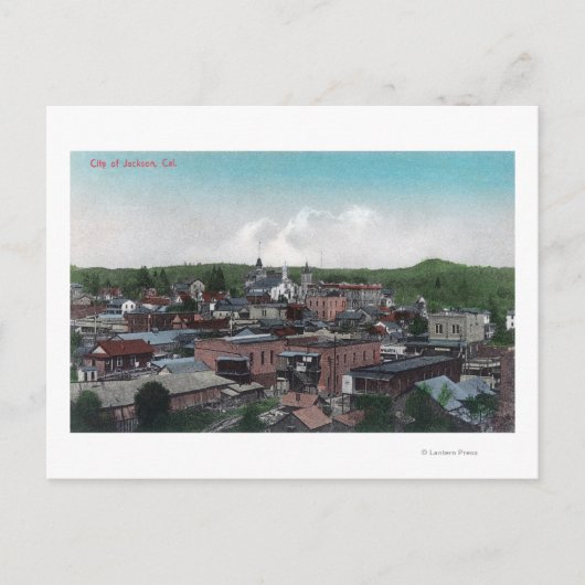 Luftbild Stadt # 2Jackson, CA Postkarte (Vorderseite)