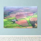 Luftbild Südengland Platzierte Leinwand Art (Insitu (Holzboden))