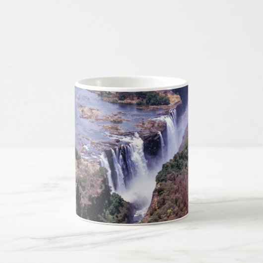 Luftbild Victoriafälle - Simbabwe, Afrika Kaffeetasse (Mittel)