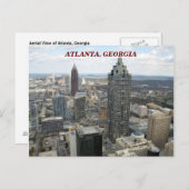 Luftbild von Atlanta, Georgien Postkarte (Vorne/Hinten)