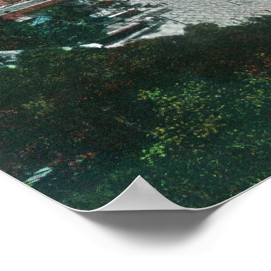 Luftbild von Avalon und Bay Poster (Ecke)