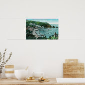 Luftbild von Avalon und Bay Poster (Küche)