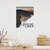 Luftbild von Bay and Cliffs Railway Poster (Küche)