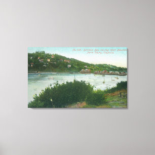 Luftbild von Belvedere Bay, Hotel Belvedere Leinwanddruck