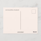 Luftbild von Boston Massachusetts Postkarte (Rückseite)