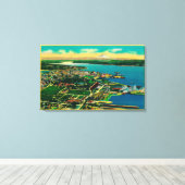 Luftbild von Bremerton und Bremerton Navy Yard Leinwanddruck (Insitu (Holzboden))