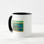 Luftbild von Bremerton und Bremerton Navy Yard Tasse (Vorderseite Links)