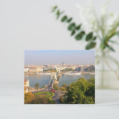 Luftbild von Budapest, Ungarn Postkarte (Stehend Vorderseite)