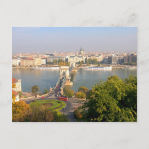 Luftbild von Budapest, Ungarn Postkarte