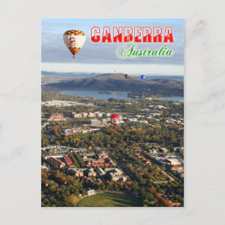 Luftbild von Canberra - Australiens Hauptstadt Postkarte