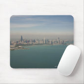 Luftbild von Chicago aus dem Michigan-See Mousepad (Mit Mouse)