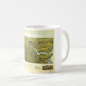 Luftbild von Clinton, Connecticut (1881) Kaffeetasse (VorderseiteRechts)