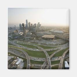 Luftbild von Dallas, Texas Magnet