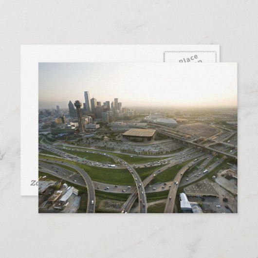 Luftbild von Dallas, Texas Postkarte (Vorne/Hinten)