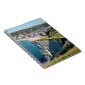 Luftbild von Etretat in Frankreich Postcard Poster Notizblock (Rechte Seite)