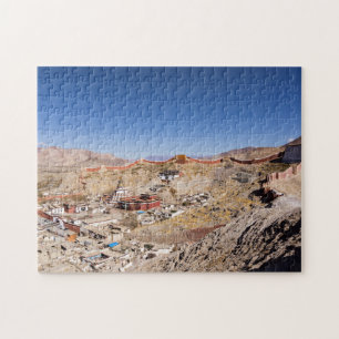 Luftbild von Gyantse und Palcho-Kloster - Tibet Puzzle