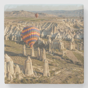 Luftbild von Heißluftballons, Kappadokien 2 Steinuntersetzer