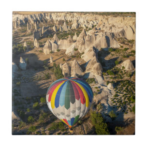 Luftbild von Heißluftballons, Kappadokien Fliese