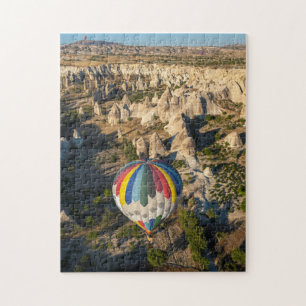 Luftbild von Heißluftballons, Kappadokien Puzzle