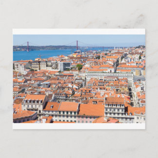 Luftbild von Lissabon, Portugal Postkarte