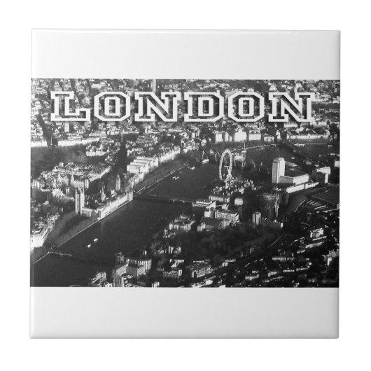 Luftbild von London Fliese (Vorderseite)