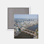 Luftbild von London Magnet (Vorderseite/Rückseite)