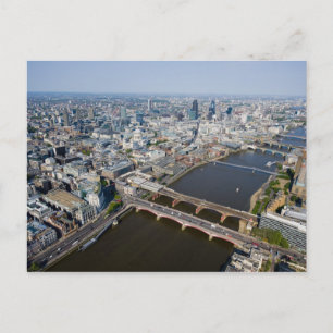 Luftbild von London Postkarte